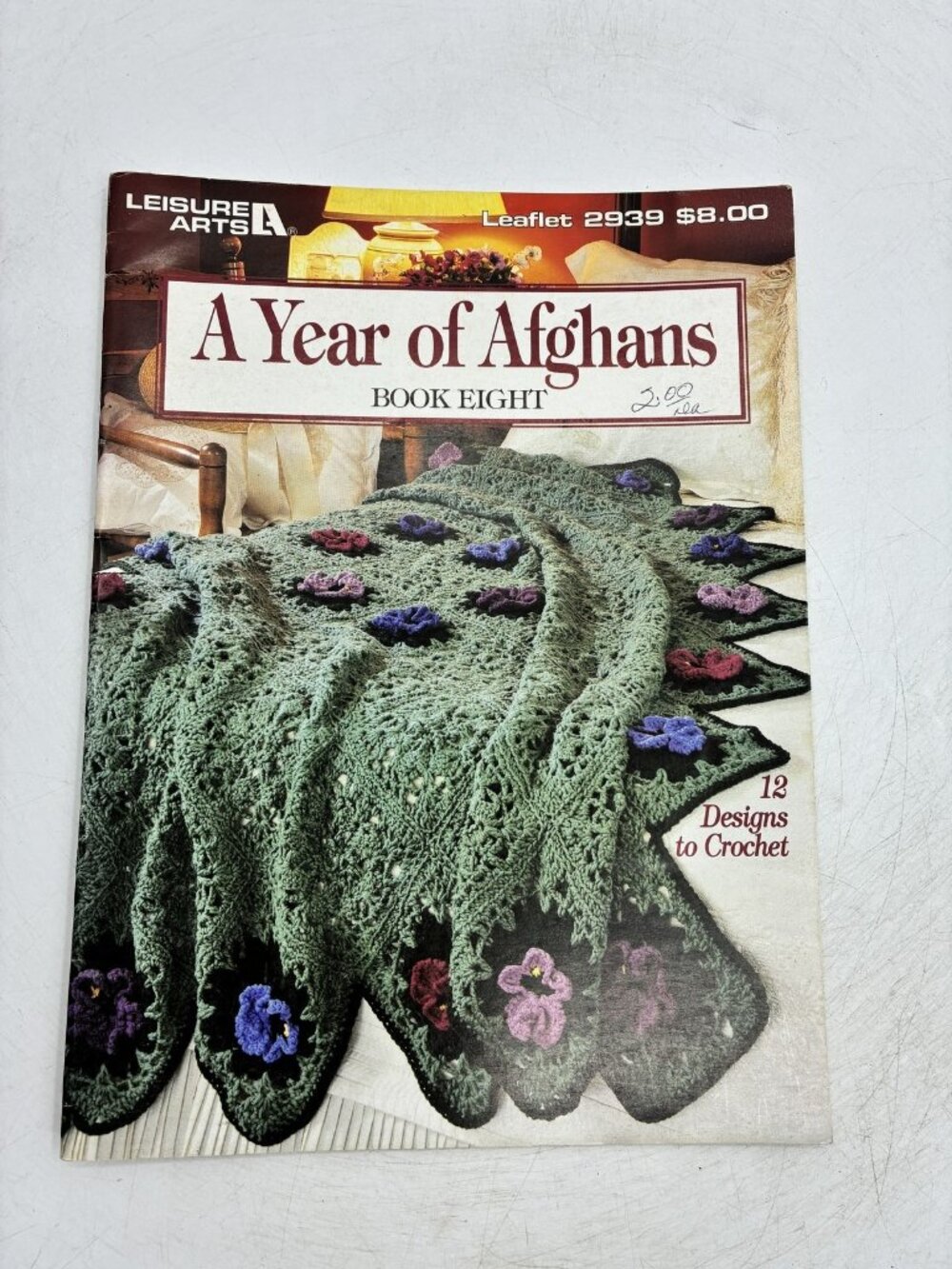 Leisure Arts A Year of Afghans Book Eight Crochet Pattern Leaflet 12 Designs